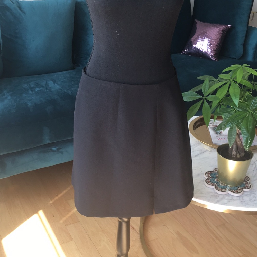 Black mini skirt